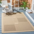 thumbnail image 1 of Safavieh Courtyard Eileen Geometric Indoor/Outdoor Area Rug, Natural/Brown, 4' x 5'7", 1 of 8