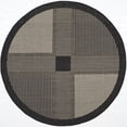 thumbnail image 1 of Safavieh Courtyard Eileen Geometric Indoor/Outdoor Area Rug, Black/Sand, 5'3" x 5'3" Round, 1 of 10