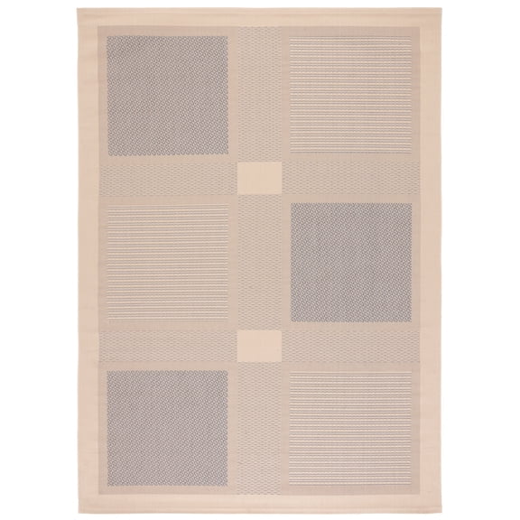 Safavieh Courtyard Eileen Geometric Indoor/Outdoor Area Rug, Natural/Blue, 8' x 11'