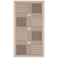 thumbnail image 1 of Safavieh Courtyard Eileen Geometric Indoor/Outdoor Area Rug, Sand/Black, 2' x 3'7", 1 of 12