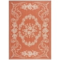thumbnail image 1 of Safavieh Courtyard Elena Oriental Indoor/Outdoor Area Rug, Terracotta/Natural, 9' x 12', 1 of 11