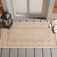 thumbnail image 1 of Safavieh Courtyard Elija Botanical Indoor/Outdoor Area Rug, Natural/Brown, 2' x 3'7", 1 of 10