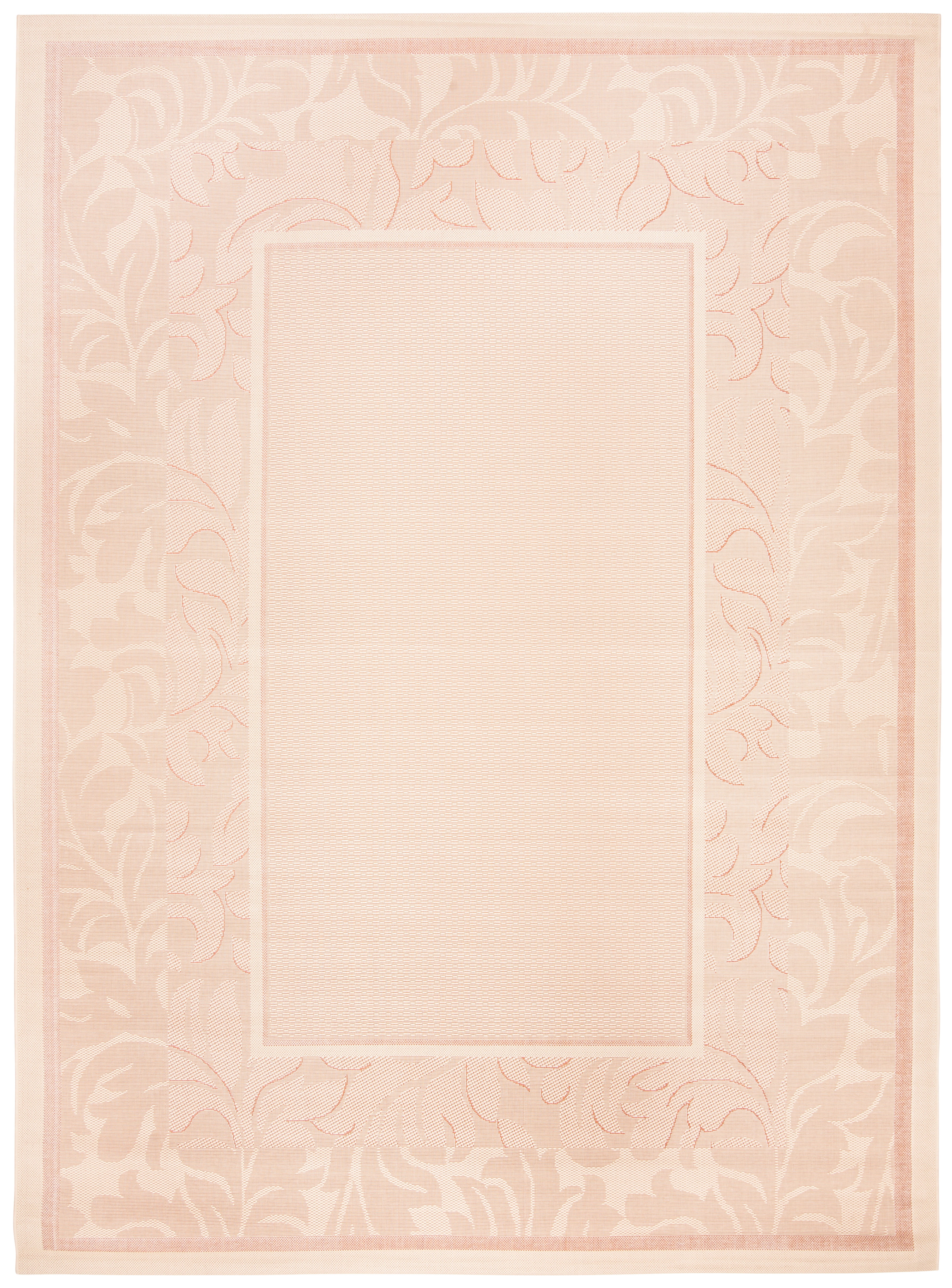 Safavieh Courtyard Elija Botanical Indoor/Outdoor Area Rug, Natural/Terracotta, 8' x 11'