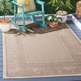 thumbnail image 1 of SAFAVIEH Courtyard Elija Traditional Indoor/Outdoor Area Rug, 5'3" x 7'7", Natural/Brown, 1 of 10