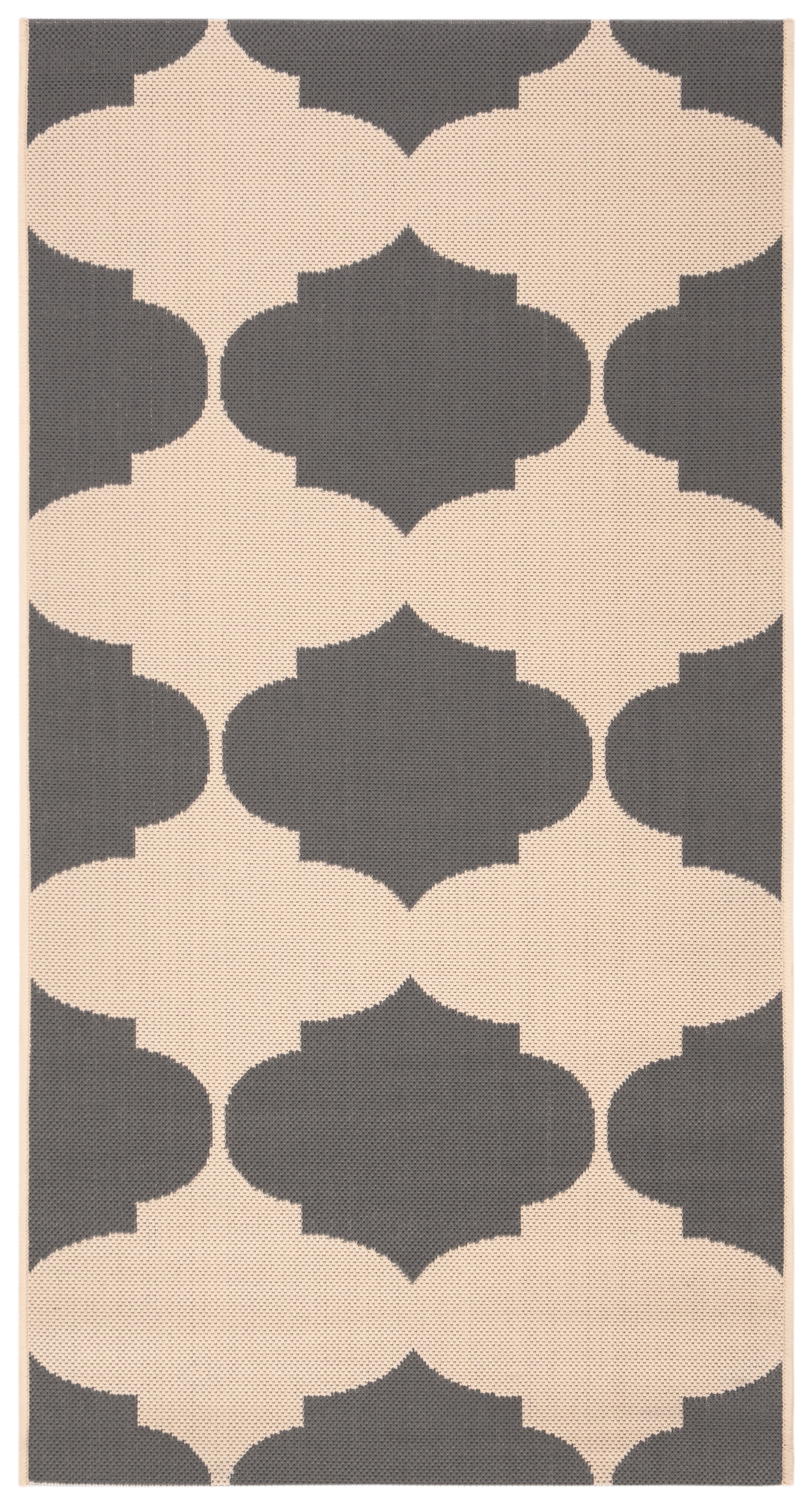 Safavieh Courtyard Elwyn Geometric Indoor/Outdoor Area Rug, Beige/Anthracite, 2'7" x 5'