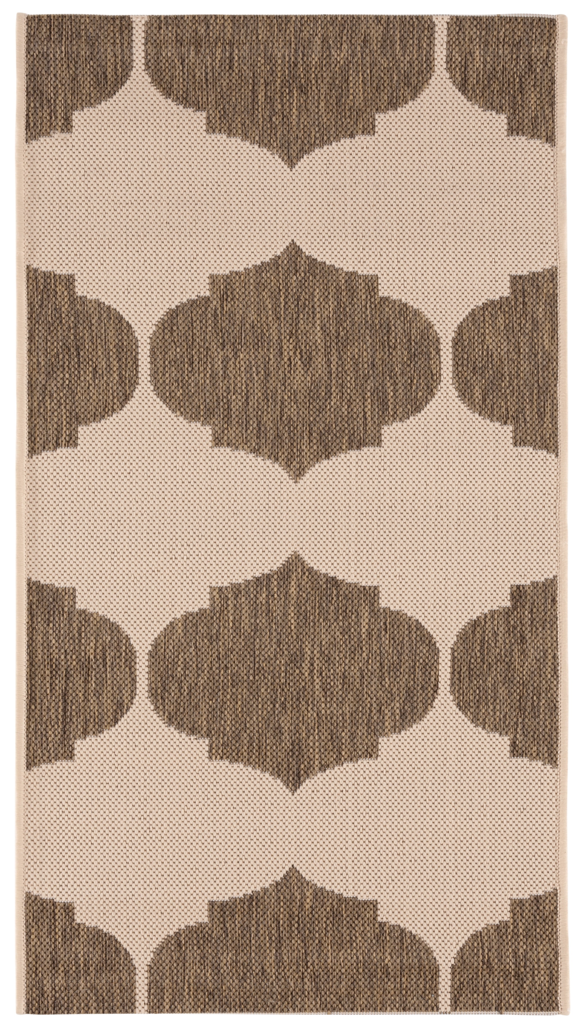 Safavieh Courtyard Elwyn Geometric Indoor/Outdoor Area Rug, Beige/Brown, 2'7" x 5'