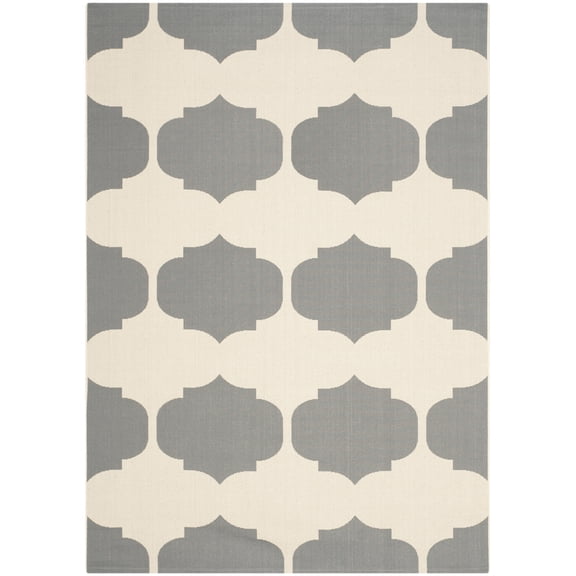 Safavieh Courtyard Elwyn Geometric Indoor/Outdoor Area Rug, Beige/Anthracite, 6'7" x 9'6"