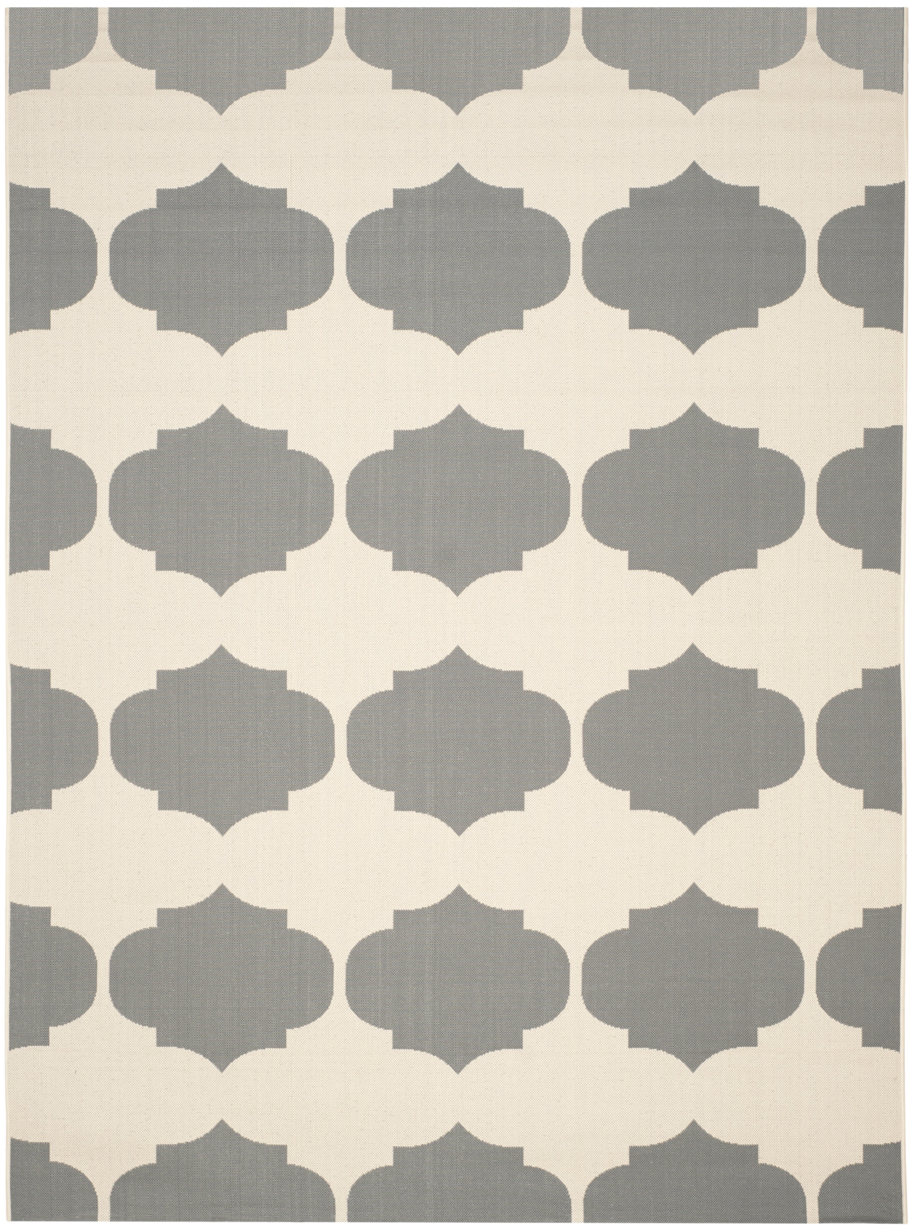 Safavieh Courtyard Elwyn Geometric Indoor/Outdoor Area Rug, Beige/Anthracite, 8' x 11'