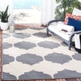 thumbnail image 1 of Safavieh Courtyard Elwyn Geometric Indoor/Outdoor Area Rug, Beige/Anthracite, 9' x 12', 1 of 10