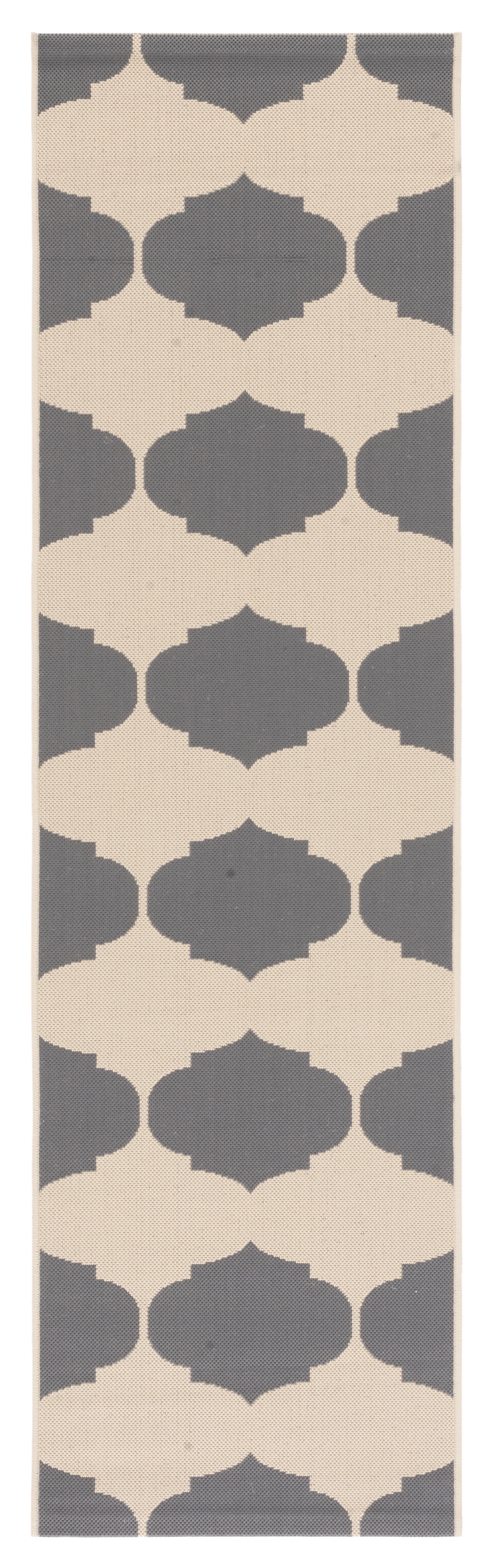Safavieh Courtyard Elwyn Geometric Indoor/Outdoor Runner Rug, Beige/Anthracite, 2'3" x 12'