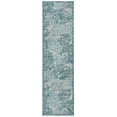 thumbnail image 1 of SAFAVIEH Courtyard Emma Floral Indoor/Outdoor Runner, 2'3" x 8', Grey/Aqua, 1 of 5