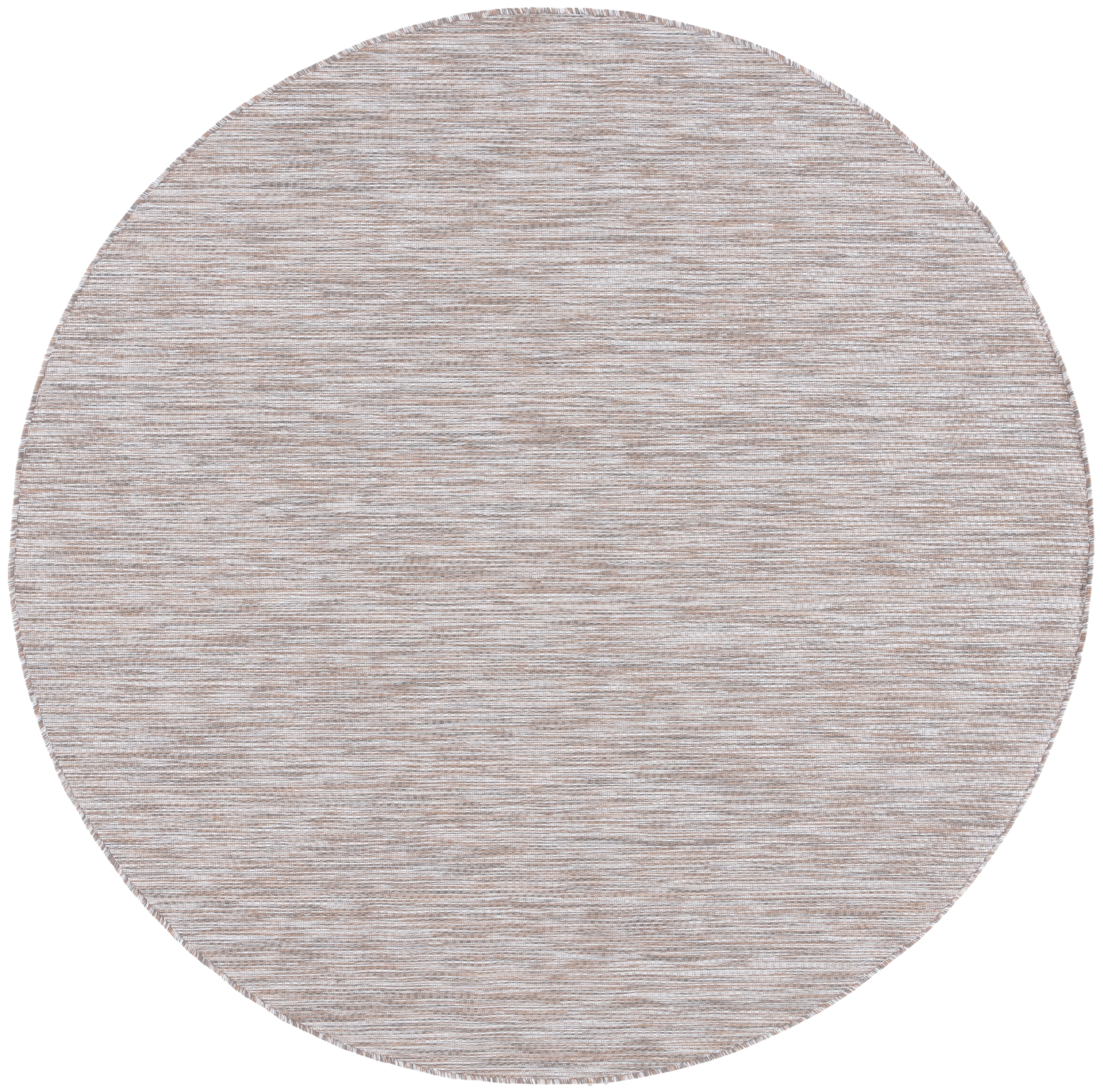 Safavieh Courtyard Emmeline Abstract Indoor/Outdoor Area Rug, Ivory/Beige Gray, 6'7" x 6'7" Round