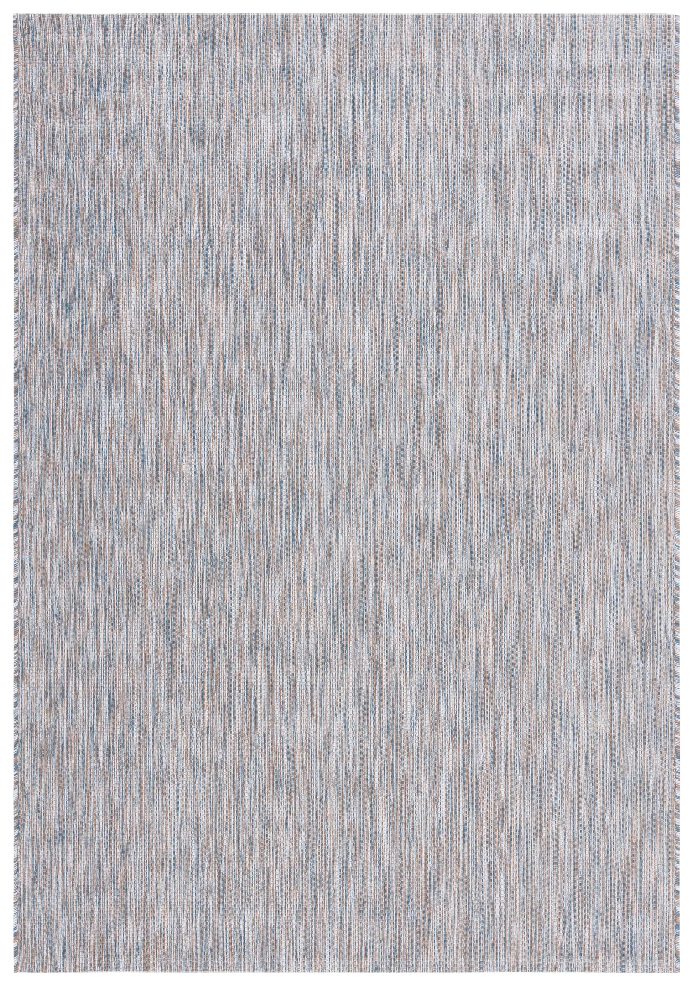 Safavieh Courtyard Emmeline Abstract Indoor/Outdoor Area Rug, Ivory Blue/Beige, 4' x 5'7"