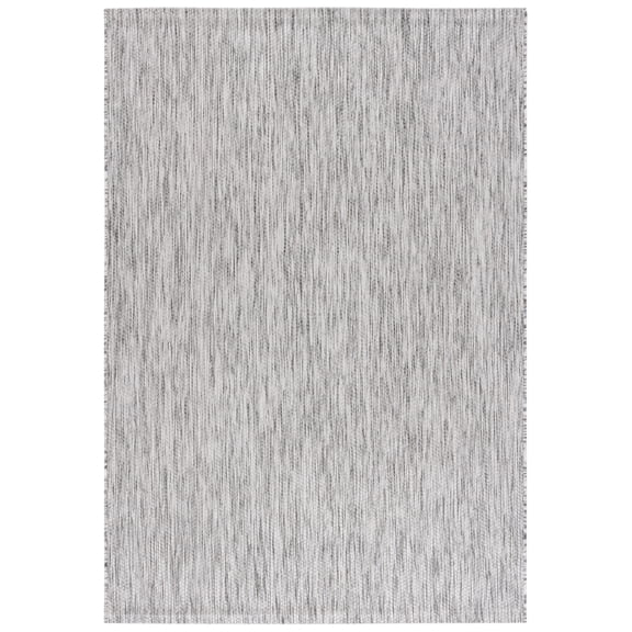 Safavieh Courtyard Emmeline Abstract Indoor/Outdoor Area Rug, Ivory/Dark Gray, 5'3" x 7'7"