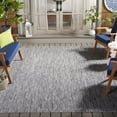 thumbnail image 1 of Safavieh Courtyard Emmeline Abstract Indoor/Outdoor Area Rug, Ivory/Dark Gray, 6'7" x 6'7" Square, 1 of 11
