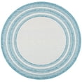thumbnail image 1 of SAFAVIEH Courtyard Ercan Bordered Indoor/Outdoor Area Rug, Ivory/Aqua, 6'7" x 6'7" Round, 1 of 7
