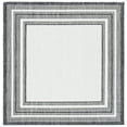 thumbnail image 1 of SAFAVIEH Courtyard Ercan Bordered Indoor/Outdoor Area Rug, Ivory/Black, 7'10" x 7'10" Square, 1 of 9