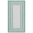 thumbnail image 1 of Safavieh Courtyard Ercan Bordered Indoor/Outdoor Area Rug, Ivory/Green, 2'7" x 5', 1 of 14