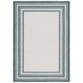 thumbnail image 1 of SAFAVIEH Courtyard Ercan Bordered Indoor/Outdoor Area Rug, Ivory/Teal, 5'3" x 7'7", 1 of 16