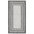 thumbnail image 1 of Safavieh Courtyard Ercan Bordered Indoor/Outdoor Area Rug, Light Gray/Black, 2'7" x 5', 1 of 15