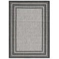 thumbnail image 1 of SAFAVIEH Courtyard Ercan Bordered Indoor/Outdoor Area Rug, Light Grey/Black, 2' x 3'7", 1 of 6