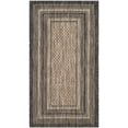 thumbnail image 1 of Safavieh Courtyard Ercan Bordered Indoor/Outdoor Area Rug, Natural/Black, 2'3" x 4', 1 of 18