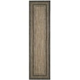thumbnail image 1 of SAFAVIEH Courtyard Ercan Bordered Indoor/Outdoor Runner Rug, Natural/Black, 2'3" x 18', 1 of 7