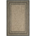 thumbnail image 1 of SAFAVIEH Courtyard Ercan Striped Indoor/Outdoor Area Rug, 5'3" x 7'7", Natural/Black, 1 of 7