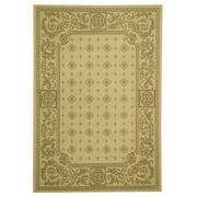 Safavieh Courtyard Erin Bordered Indoor/Outdoor Area Rug, Natural/Brown, 4' x 5'7"