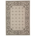 thumbnail image 1 of Safavieh Courtyard Erin Bordered Indoor/Outdoor Area Rug, Sand/Black, 6'7" x 9'6", 1 of 10