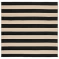 thumbnail image 1 of Safavieh Courtyard Ermintrude Striped Indoor/Outdoor Area Rug, Beige/Black, 4' x 4' Square, 1 of 12