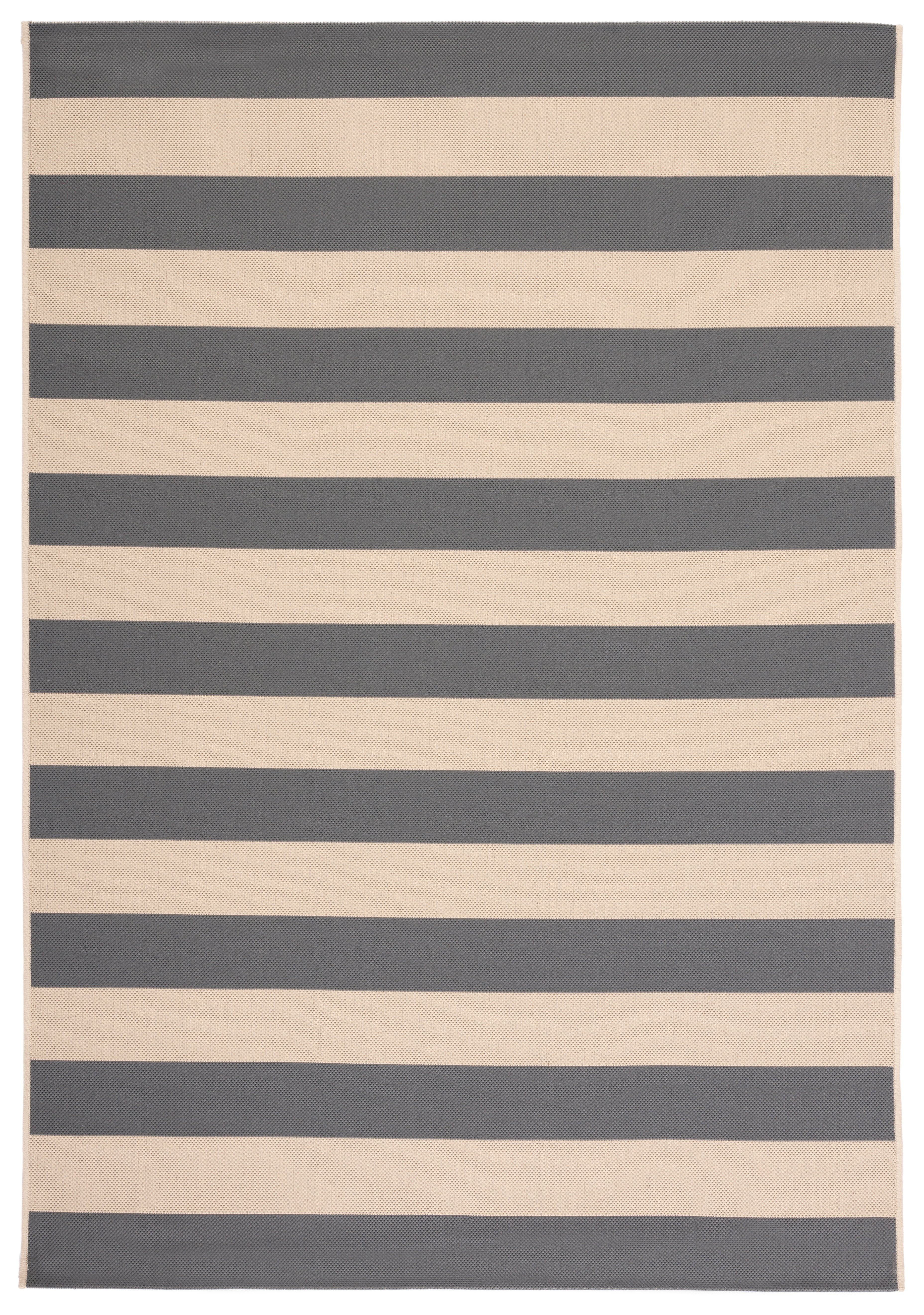 Safavieh Courtyard Ermintrude Striped Indoor/Outdoor Area Rug, Beige/Gray, 5'3" x 7'7"