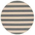 thumbnail image 1 of Safavieh Courtyard Ermintrude Striped Indoor/Outdoor Area Rug, Beige/Gray, 6'7" x 6'7" Round, 1 of 9