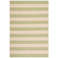thumbnail image 1 of Safavieh Courtyard Ermintrude Striped Indoor/Outdoor Area Rug, Beige/Sage Green, 2' x 3'7", 1 of 9