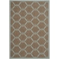 thumbnail image 1 of SAFAVIEH Courtyard Estelle Geometric Indoor/Outdoor Area Rug, 4' x 6', Brown/Aqua, 1 of 9