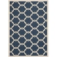 thumbnail image 1 of SAFAVIEH Courtyard Estelle Geometric Indoor/Outdoor Area Rug, 6'7" x 9'6", Navy/Beige, 1 of 11
