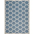 thumbnail image 1 of SAFAVIEH Courtyard Estelle Geometric Indoor/Outdoor Area Rug, Blue/Beige, 9' x 12', 1 of 3