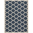 thumbnail image 1 of SAFAVIEH Courtyard Estelle Geometric Indoor/Outdoor Area Rug, Navy/Beige, 9' x 12', 1 of 10