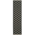 thumbnail image 1 of SAFAVIEH Courtyard Estelle Geometric Indoor/Outdoor Runner Rug, Black/Beige, 2'3" x 6'7", 1 of 6