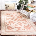 thumbnail image 1 of Safavieh Courtyard Euler Floral Indoor/Outdoor Area Rug, Natural/Terracotta, 4' x 5'7", 1 of 7