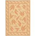 thumbnail image 1 of Safavieh Courtyard Euler Floral Indoor/Outdoor Area Rug, Natural/Terracotta, 8' x 11', 1 of 5