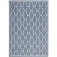 thumbnail image 1 of SAFAVIEH Courtyard Eustacia Geometric Indoor/Outdoor Area Rug, Blue/Beige, 5'3" x 7'7", 1 of 9