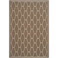 thumbnail image 1 of SAFAVIEH Courtyard Eustacia Geometric Indoor/Outdoor Area Rug, Brown/Beige, 5'3" x 7'7", 1 of 9