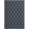 thumbnail image 1 of SAFAVIEH Courtyard Eustacia Geometric Trellis Indoor/Outdoor Area Rug Navy/Beige, 6'7" x 9'6", 1 of 10