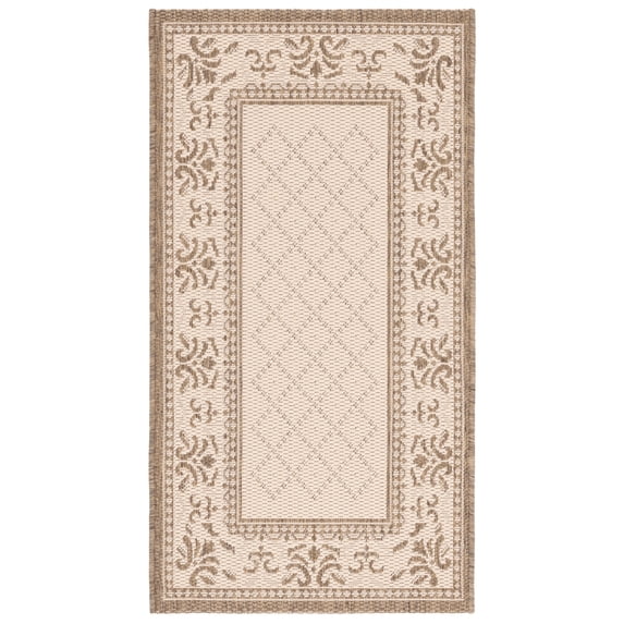 Safavieh Courtyard Eva Oriental Indoor/Outdoor Area Rug, Natural/Brown, 2' x 3'7"