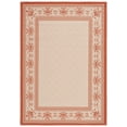thumbnail image 1 of Safavieh Courtyard Eva Oriental Indoor/Outdoor Area Rug, Natural/Terracotta, 4' x 5'7", 1 of 11