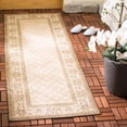 thumbnail image 1 of Safavieh Courtyard Eva Oriental Indoor/Outdoor Runner Rug, Natural/Brown, 2'3" x 6'7", 1 of 12
