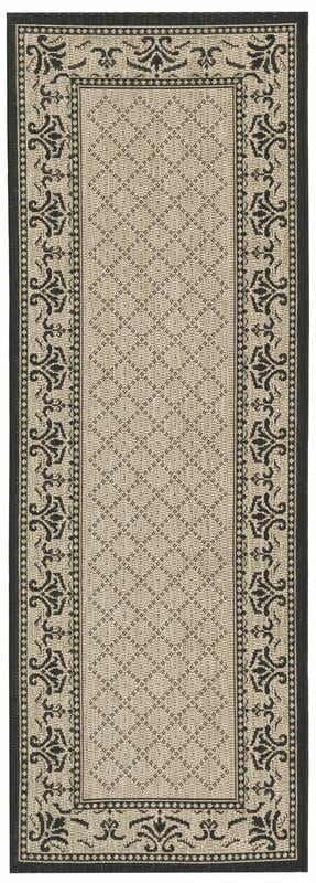  SAFAVIEH Courtyard Collection 5'3' x 7'7' Natural / Natural  CY8522 Indoor/ Outdoor Patio Backyard Mudroom Area Rug : Home & Kitchen