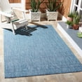 thumbnail image 1 of SAFAVIEH Courtyard Evander Geometric Indoor/Outdoor Area Rug, Aqua/Navy, 5'3" x 7'7", 1 of 13
