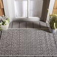thumbnail image 1 of SAFAVIEH Courtyard Evander Geometric Indoor/Outdoor Area Rug, Gray/Black, 2'7" x 5', 1 of 12